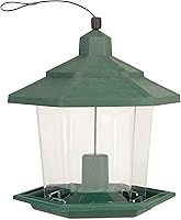 Pennington Earth Smart Petite Ecozebo Wild Bird Feeder - Eco-Friendly 2.5 lb Capacity for Small Birds, Green
