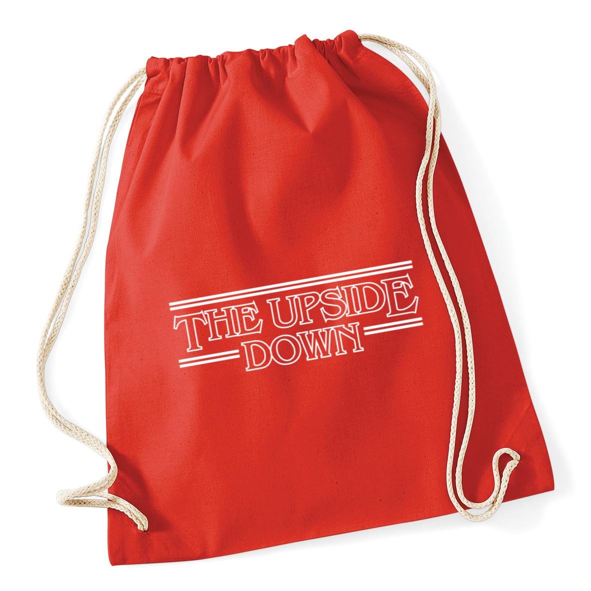Hippowarehouse The Upside Down Drawstring Cotton School Gym Bag 37cm x 46cm, 12 litres