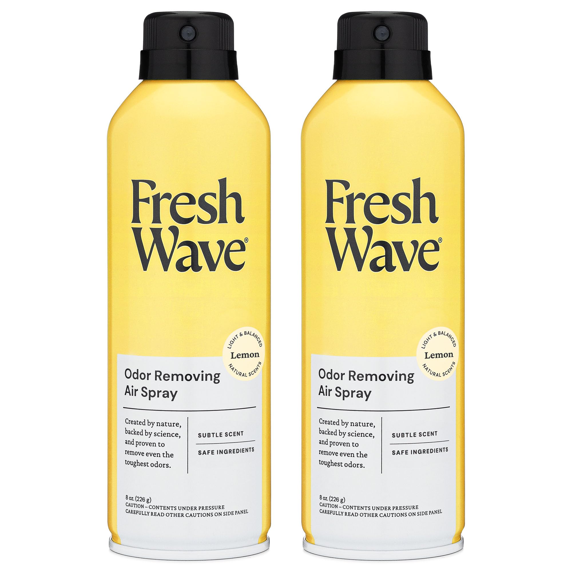 Fresh Wave Lemon Air Freshener Spray, 8 oz, 2-Pack Room Odor Eliminator