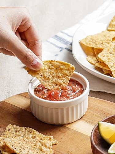 Vista 18 de LE TAUCI - Juego de 6 ramekins de 4 onzas para suflé, salsas de inmersión, pudín, set de 6