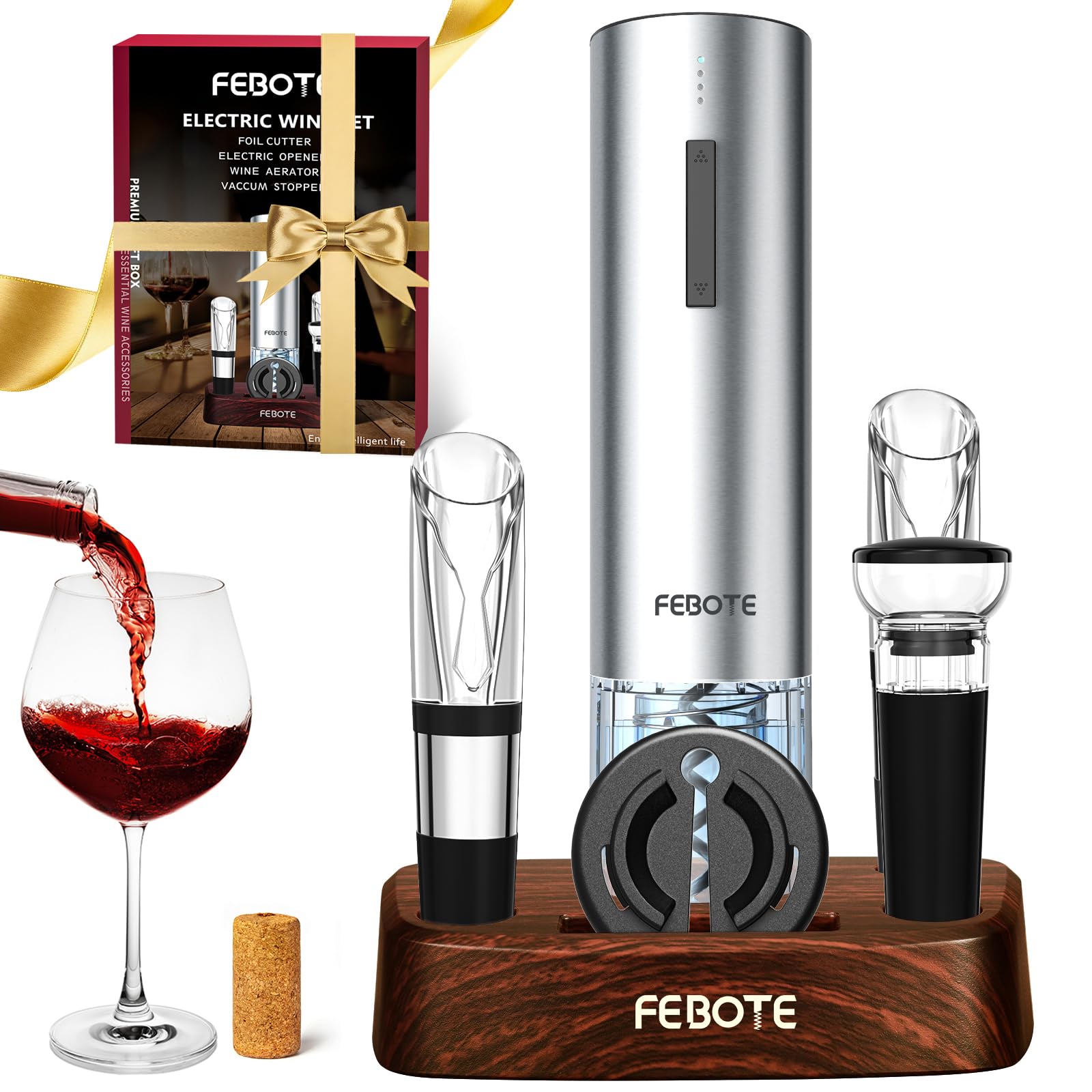 Tire-bouchon électrique rechargeable automatique pour ouvrir le vin sans effort