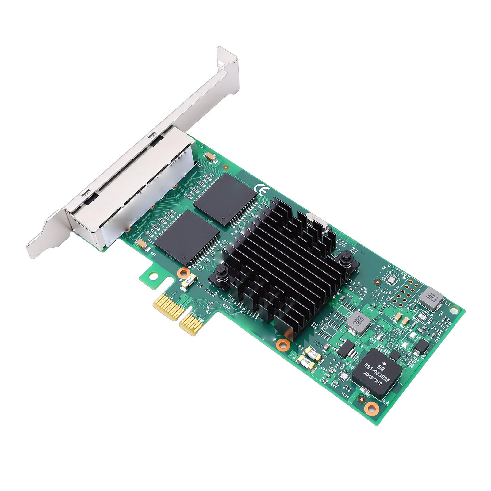 Sxhlseller Karta Sieciowa PCI Express Stabilna Transmisja Wysoka wydajność dla Serwerów Stacjonarnych, Adapter Sieciowy PCIE 2.1 X1 dla Centrów Danych Przemysłowe Urządzenia Wizyjne, 1 X Karta