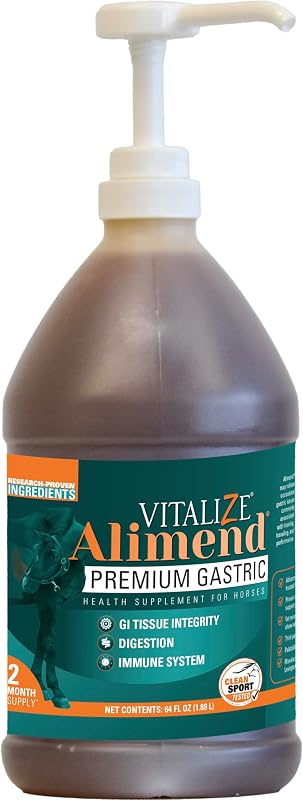 Suplemento para Equinos VITALIZE® ALIMEND® com Amaferm e Ácido Hialurônico MHB3, 64 oz (1,81 kg)