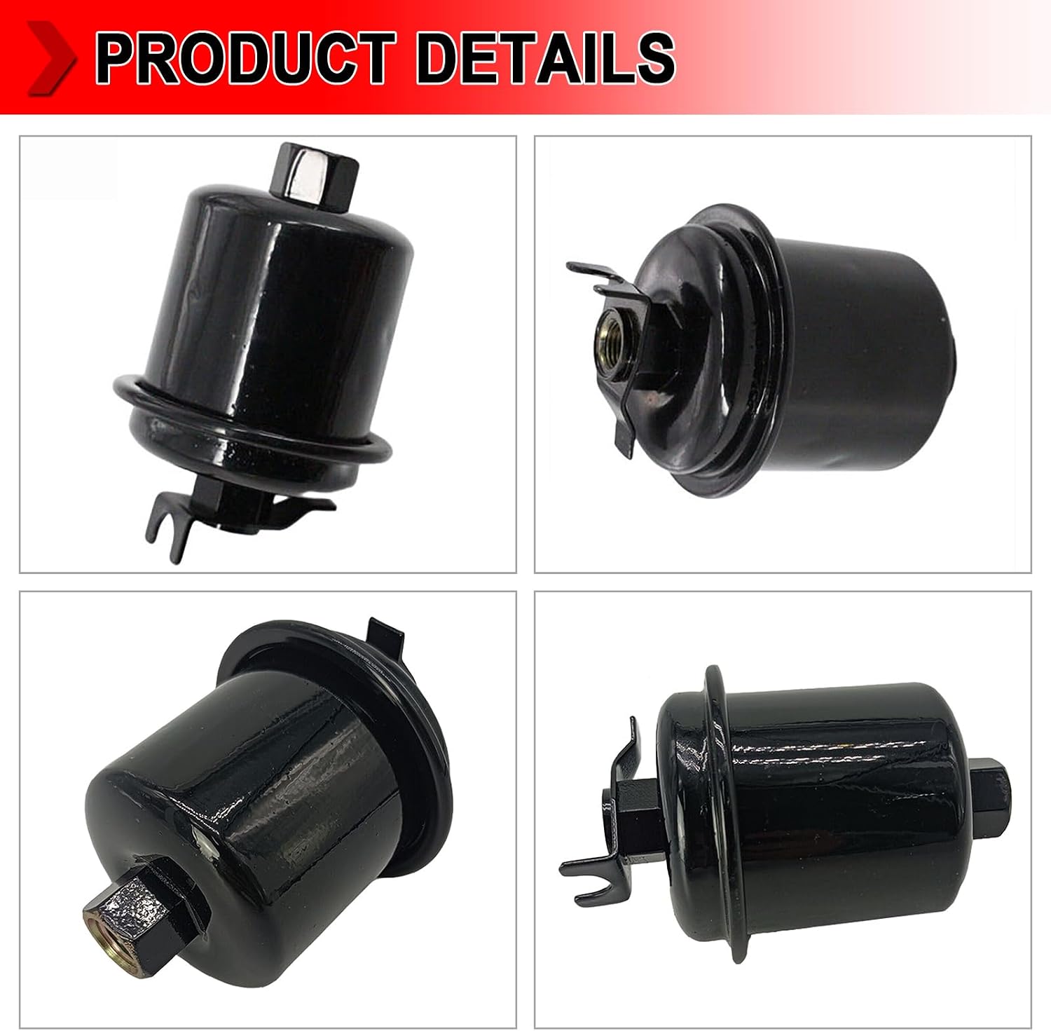 16010-ST5-931 Fuel Filter Compatible With Acura Integra Honda Civic Accord, Replaces # 16010-ST5-E02 16010-ST5-933 16010-ST5-932, Pack of 1