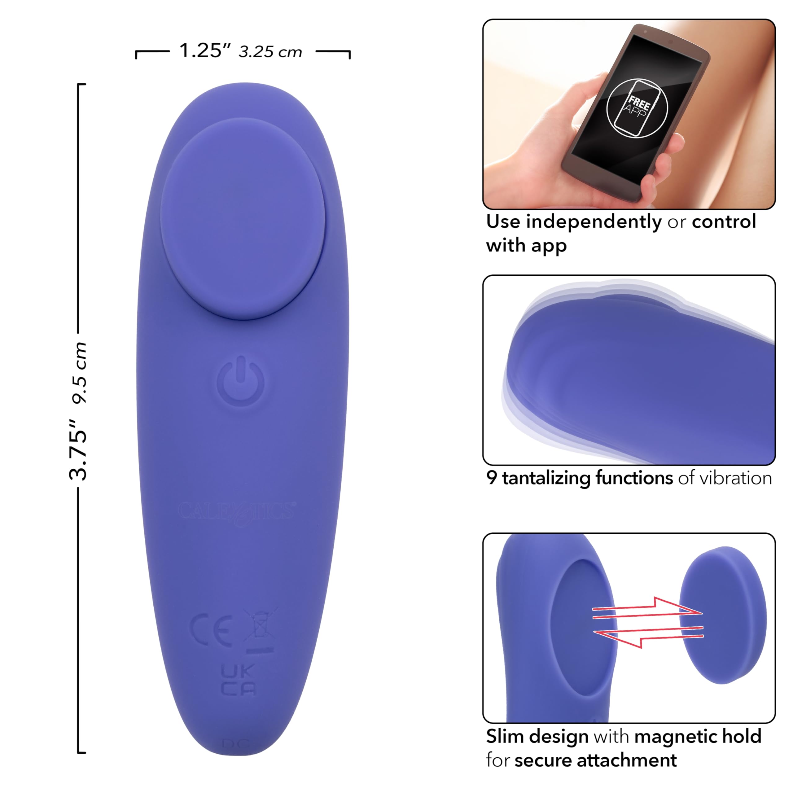 Amazon.com: CalExotics Connect Panty Teaser, 9 Modes APP Remote Control Vibrating  Panties, Discreet Waterproof and Rechargeable - SE-0001-05-3 : Health &  Household