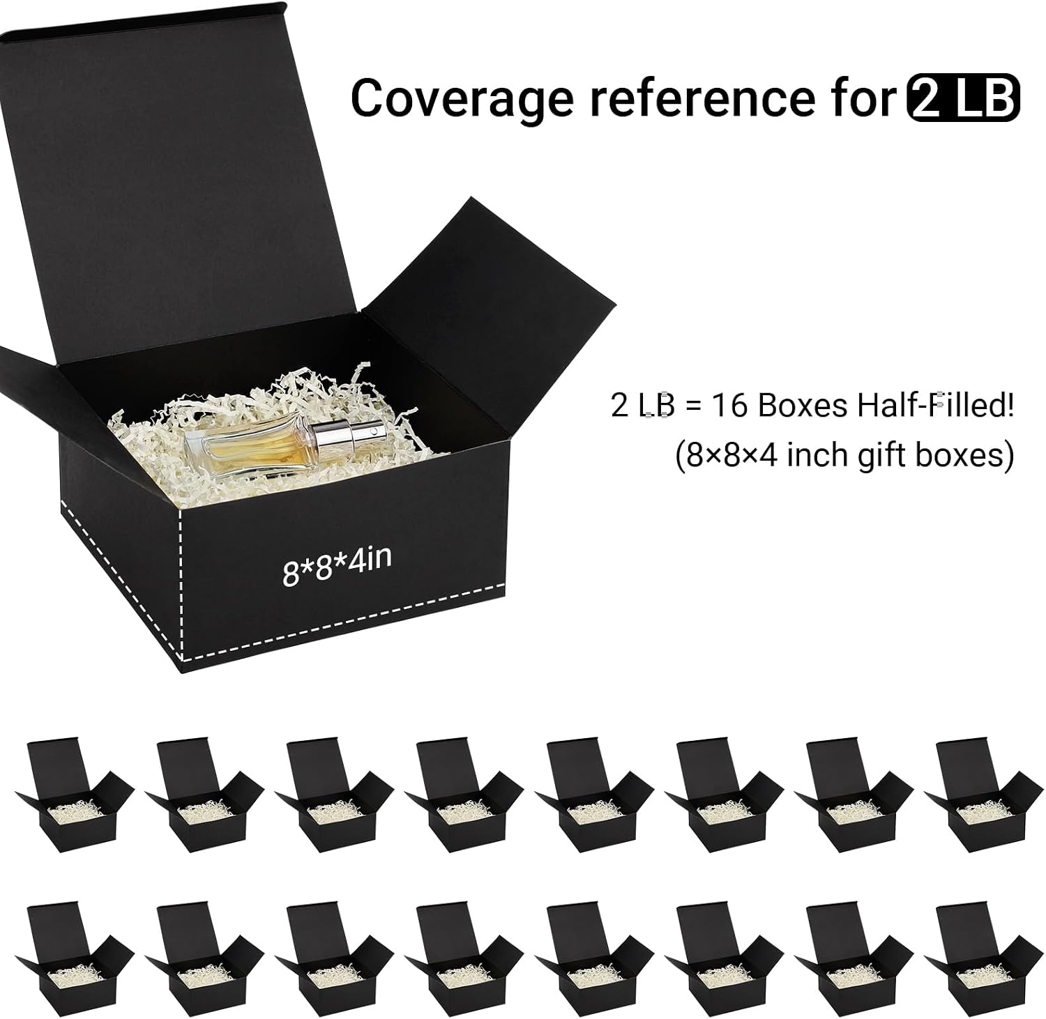 EUSOAR 2 LB Basket Filler Paper Shred, Beige Gift Box Bag Filler Shredded Crinkle Paper, Moving Cushioning Confetti Stuffing Gift Baskets Bag Filling for Birthday Weddings Anniversaries Party Wrapping