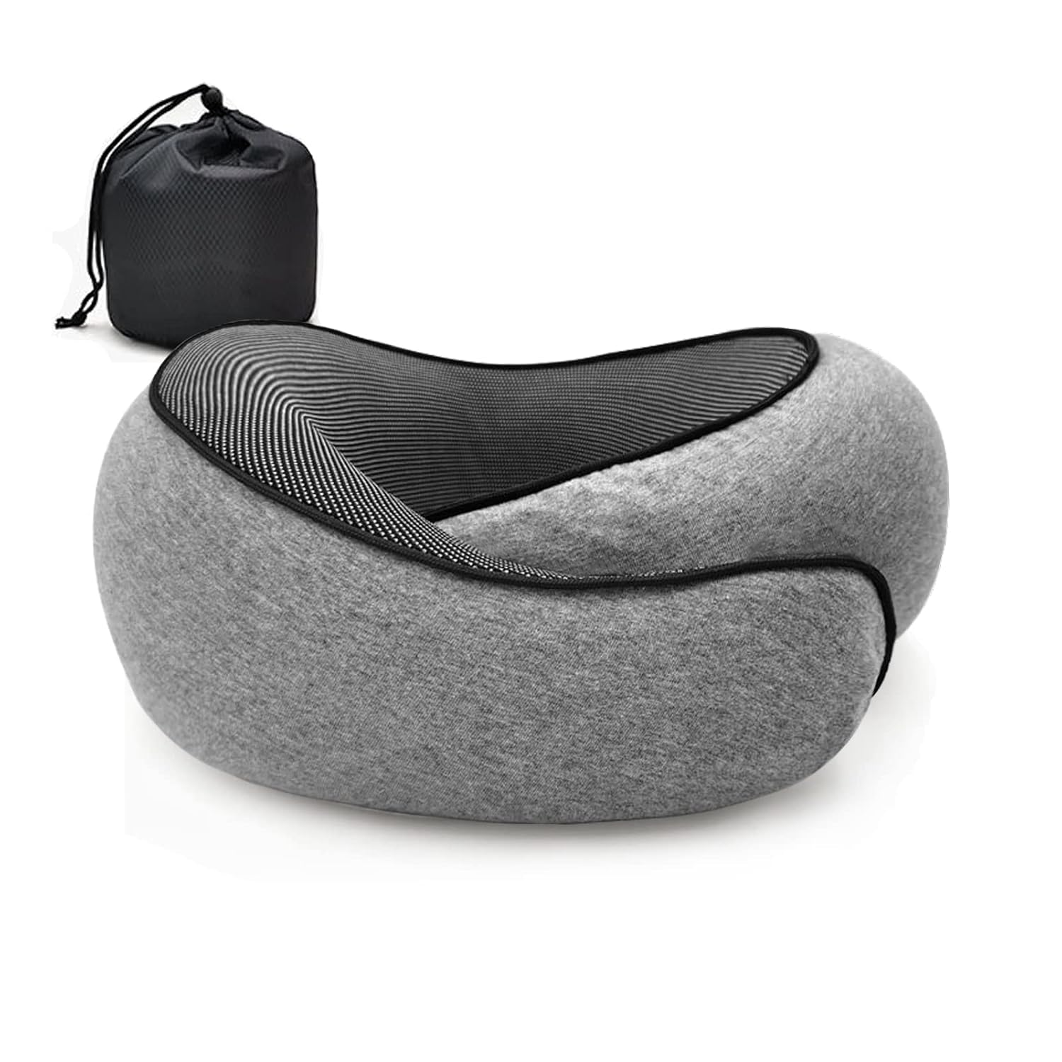 AKSHAR ENTERPRISE 360° Memory Foam Travel Neck Pillow for Adults | Adjustable Airplane Neck Support Cushion with Eye Mask, Ear Plugs & Carry Bag | Soft Travel Pillow for Flight, Car, Train & Office-image-22