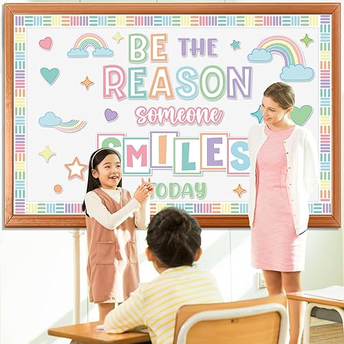 Vista 138 de Juego de decoración de invierno "Snow in Love with Jesus" (La nieve está enamorada de Jesús), con fondo, recortes y bordes de nieve para aula