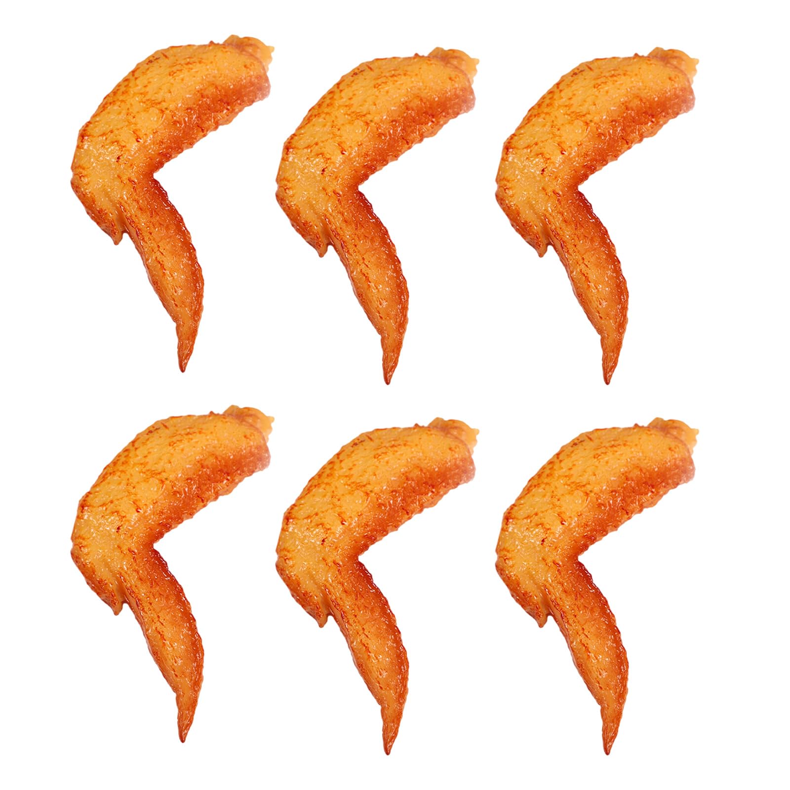 Realistic Silicone Orleans Chicken Wings Portable Orleans Style Grill Chicken Simulation Artificial Wings for Cooking Presentation
