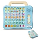 AAC Device for Autism, Nonverbal Kids & Speech Therapy – 7-Color Visual Learning Communication Tool with Recordable Buttons, 2-in-1 Portable Desktop Talking Toy for Apraxia Aphasia