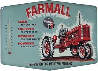 Open Road Brands Farmall Improved Retro Thermometer Sign - coolthings.us