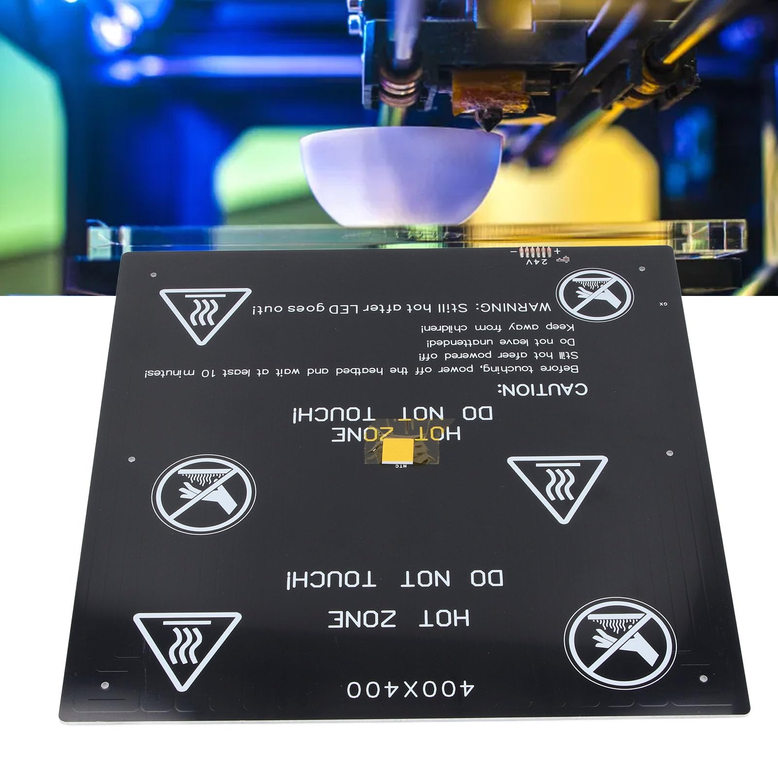 400x400mm 3D-Drucker-Heizbett-Kit 3D-Drucker-Heizbett-Kit 24V 280W 2Ω Aluminiumlegierung 400x400mm Hochtemperatur-Aluminiumlegierung-Heizbett-Kit 3D-Drucker
