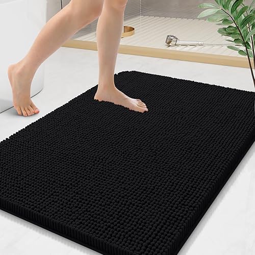 Miniatura 170 de Arotive Alfombras de Baño 30x20, Alfombras de Baño de Chenilla Shaggy Extra Suaves y Absorbentes, Lavables a Máquina con Respaldo de Goma