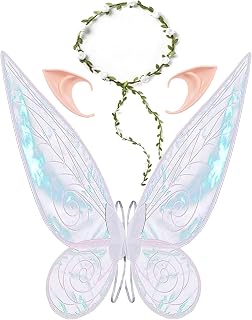Fairy Wings Adult Women Fairy Wings for Girls Fairy Wing for Halo Butterfly Wing Halloween Dress Up