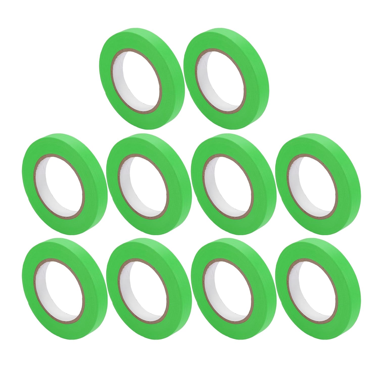 10 Pcs 2 Inches x 60.1 Yards Universal Painters Tape - DIY Car Auto Paint for Masking Tape No Residue - Crepe Paper Green