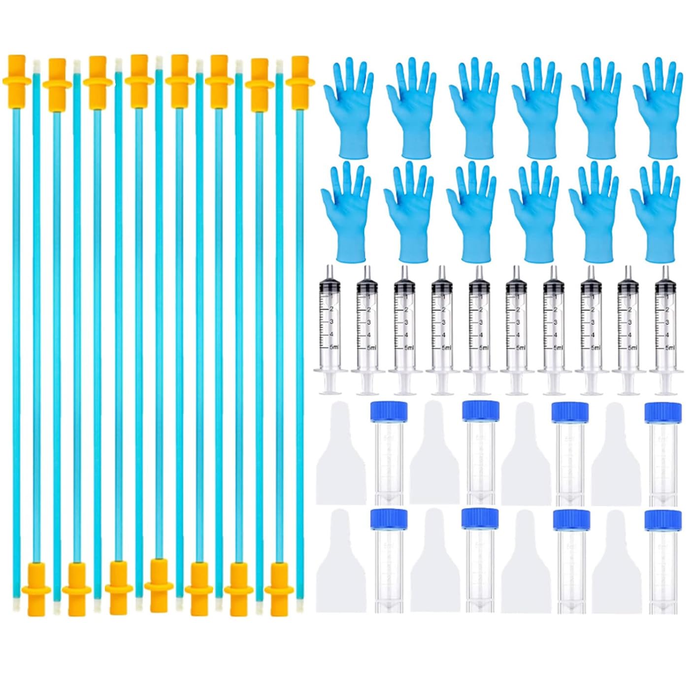 15 Set AI Artificial Insemination Dog Breeding Kit, Canine Breeding Kit, Disposable Canine Artificial Insemination, Dog Insemination Breeder Kit, Canine Breeding Supplies for Large Breeds (11.8 inch)M