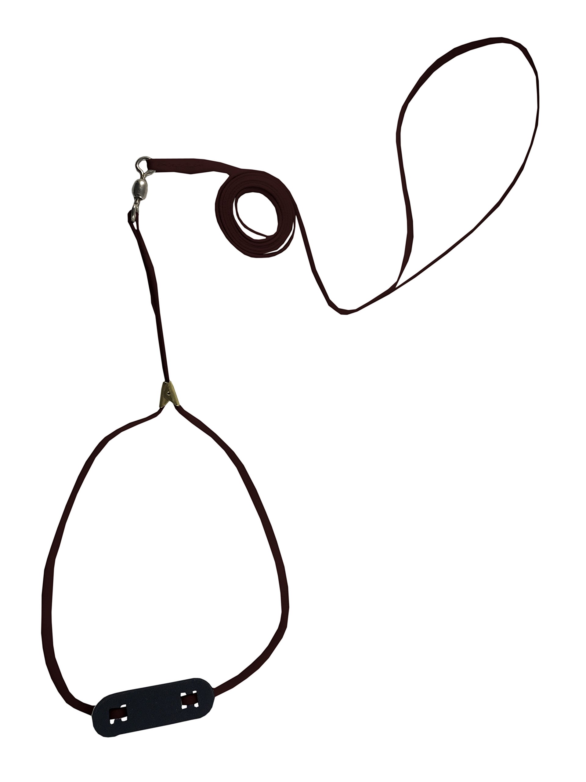 Resco Professional Cordo-Hyde Spinner Lead, Swivel and Neck Pad, 3/16-Inch wide x 56-Inch Long, Mahogany