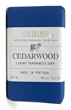 Castelbel Cedarwood Luxury Fragranced Soap, 10.5 Ounces