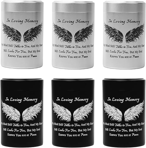 Miniatura 8 de Urnas pequeñas para cenizas humanas, juego de 6 mini urnas para cenizas de 3 pulgadas, urnas de recuerdo para cenizas, contenedor de cenizas