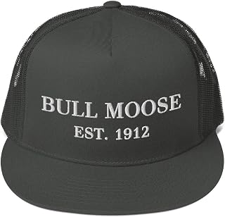 Bull Moose Est. 1912 Hat (Embroidered Trucker Cap) Teddy Roosevelt Political Party