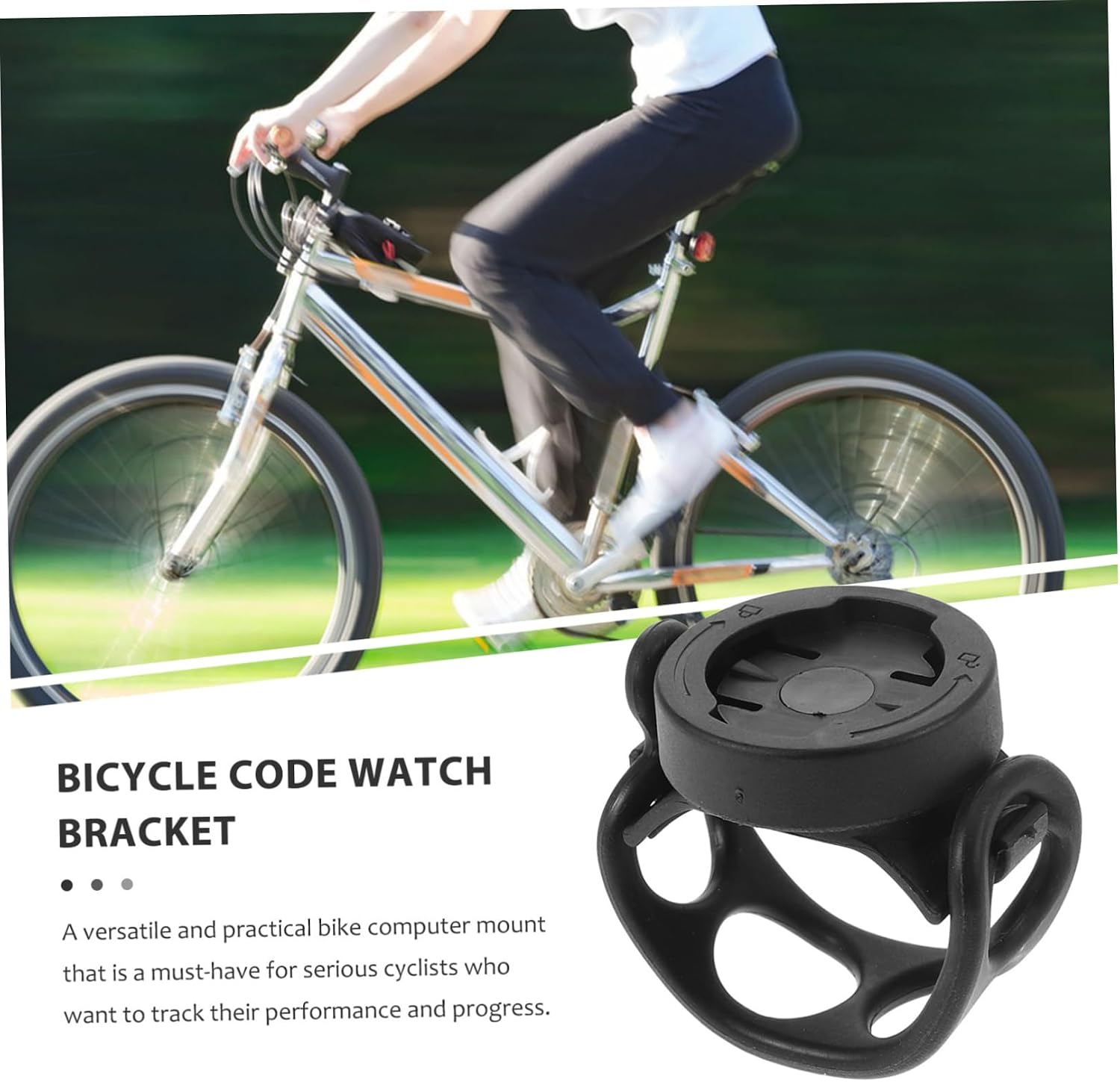 Toddmomy Bike Computer Mount Sturdy Bracket for Accurate Monitoring Lightweight Design for Easy Installation Compatible Bike Models