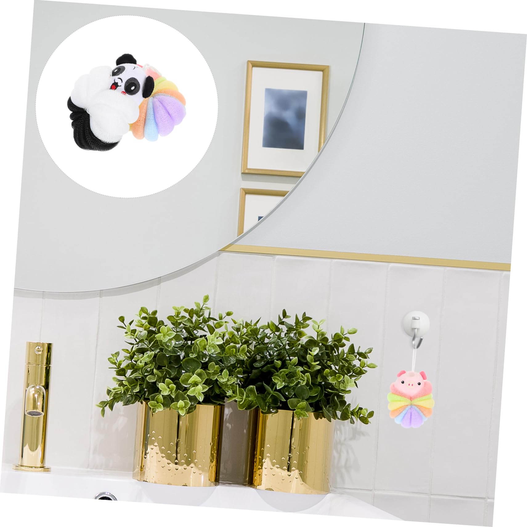 Healeved 8piezas Esponja De Baño Para Bebés Bola De Exfoliación Accesorio De Ducha y Duradero Para Piel Delicada Limpieza Profunda y Masaje