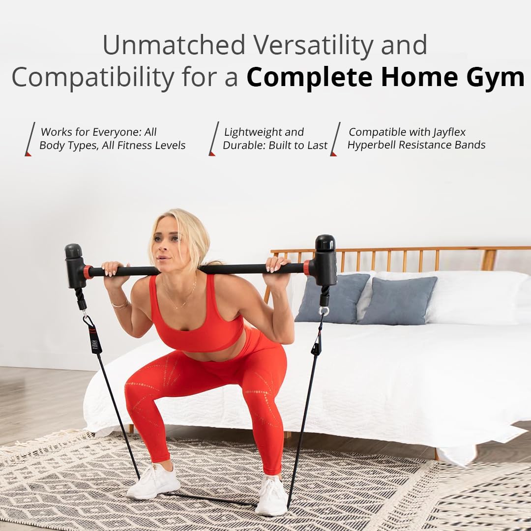 Jayflex Hyperbell Dumbbell Converter Convert Dumbbells to Barbell Set