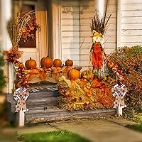 Vista 6 de ABTOLS 2 rollos de cintas de fútbol marrones de 10 yardas de 2.5 pulgadas, cinta de arpillera con borde de alambre, cinta de hojas de otoño
