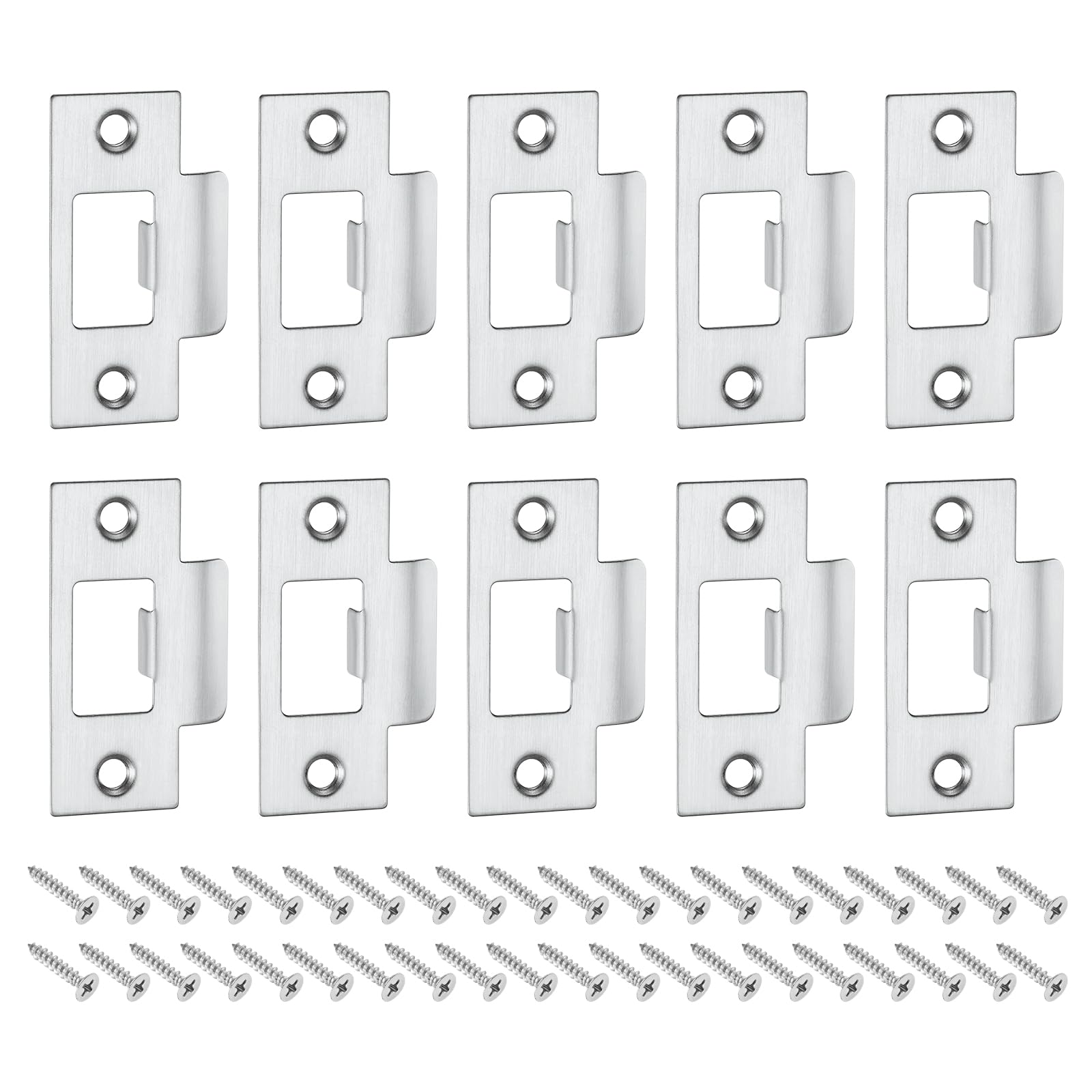 Gâche en acier inoxydable de remplacement, plaque uxcell 70 mm x 40 mm pour cadre de porte