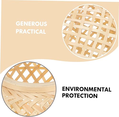 Miniatura 7 de DOITOOL Cubierta de luz de techo de bambú tejida a mano, pantalla decorativa para lámpara de pared, lámpara de techo, lámpara de pie, cubierta de