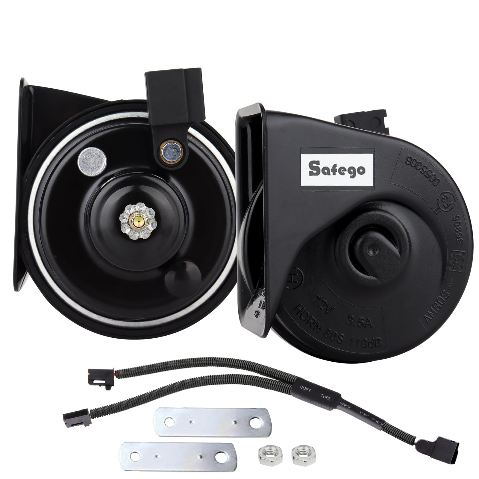 Horn for Cars, Universal Toyota, Genuine Premium Horn, Lexus Style: Compatible with Car Inspections, Safego Electronic Cracking, 12 V, Compatible with Daihatsu Models (Wide Range Including Noah Voxy S