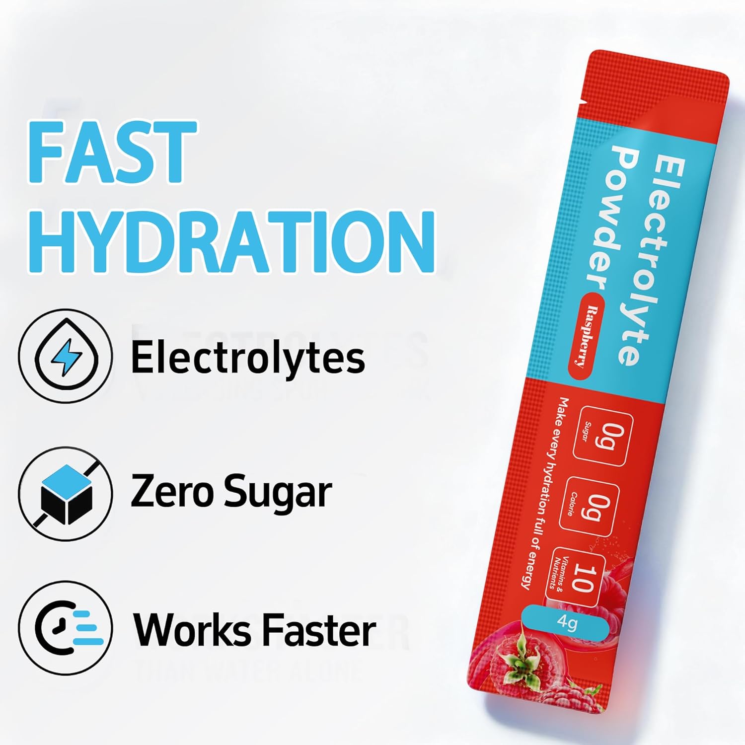 30 Sticks Electrolytes Powder Packets, 6 Flavors Sugar Free Hydration Packets Electrolyte Liquid Daily Low Sodium, 0 Calorie - Image 3
