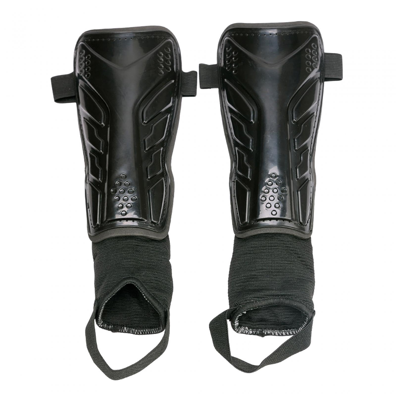 Soccer Shin Guards 2 Piece Set High Strength PVC Ankle & Shin Pads Protective & Lightweight Ergonomic Design for Men, Women & Adults Black 201010.5¯cm Ideal for Football & Soccer-image-32