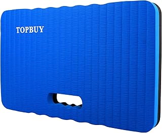 Topbuy Kneeling Pad,Comfort Design,Extra Thick Foam Floor Pad,Garden Kneeler, Knee Pad Cushion for Gardening, Kneeling Mat for work,Exercise,Baby Bath Kneeler, 18x11x1.57Inches (Blue/Black)