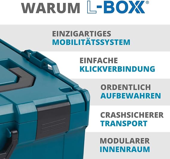 LT Boxx 170 by Bosch Sortimo Professional Tool Box Empty Plastic Tool Box Expandable Limited Edition Sturdy Tool Box