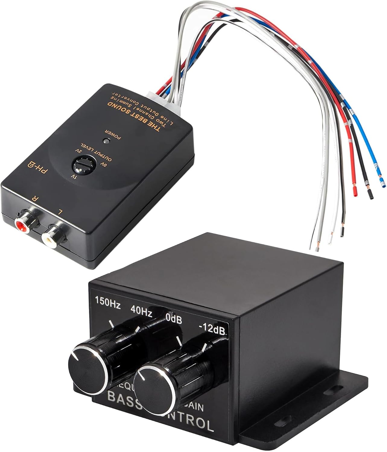 NuIth Car Radio Stereo High to Low Converter Wire Adapter