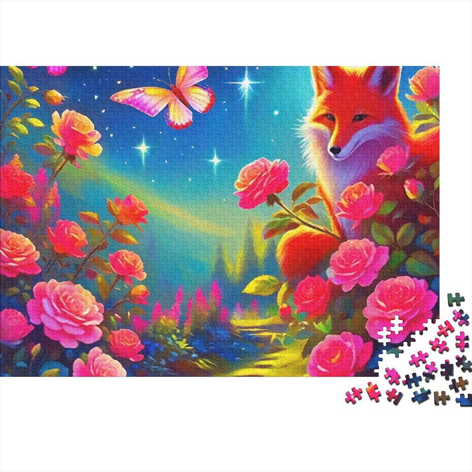 Dreamy Garden Fox Jigsaw Puzzle 1000 Piece Paper Adults 38x26cm/1000pcs