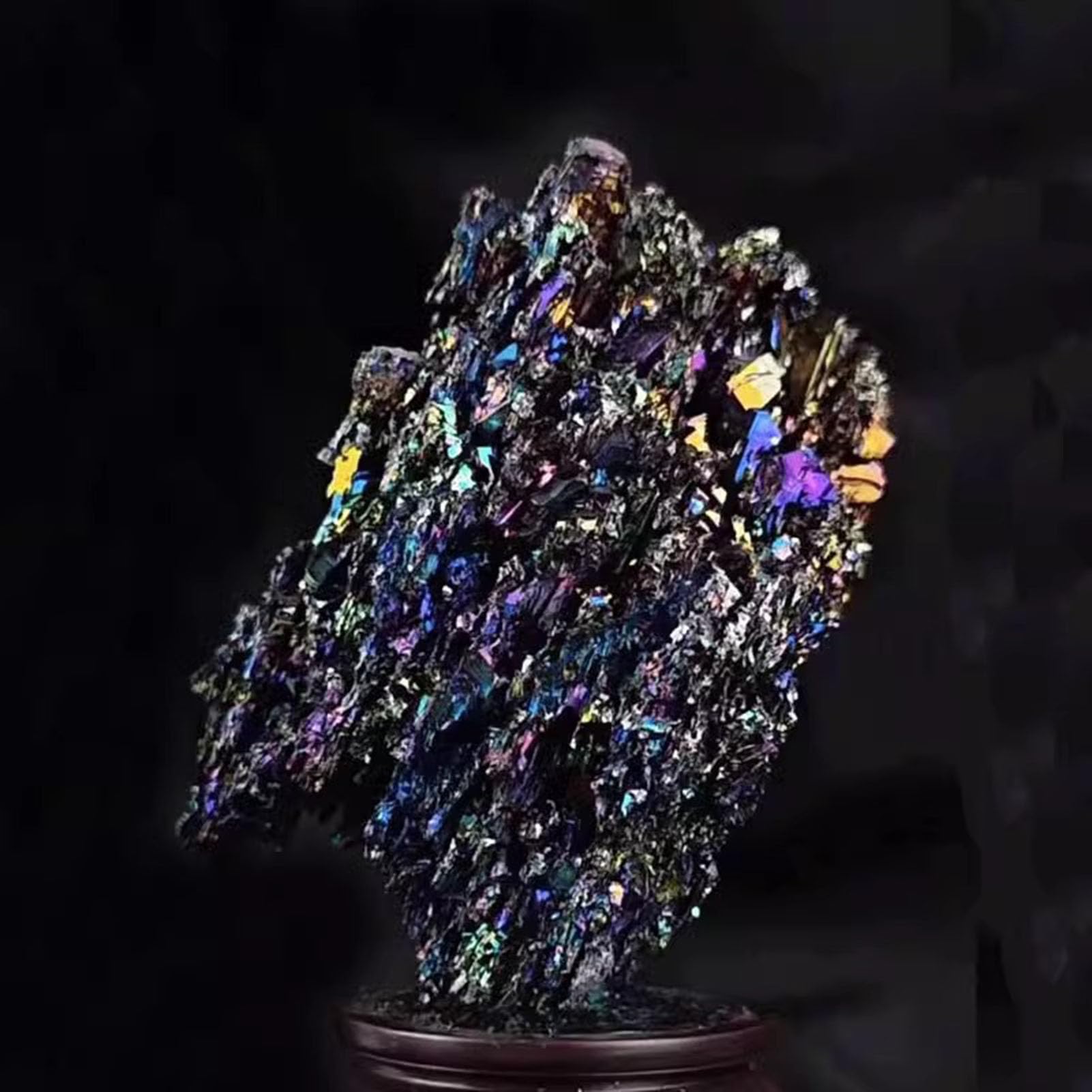 Rainbow Mineral Rough Raw Naturel Flashy Irisé, Spécimen de Roche Moissanite pour Collection Pierres Précieuses de Guérison en Cristal Métaphysique Gemmes pour Culbuté Poli,1000G