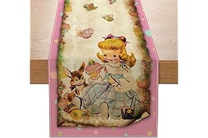 Easter Dining Table Runner Vintage Decor