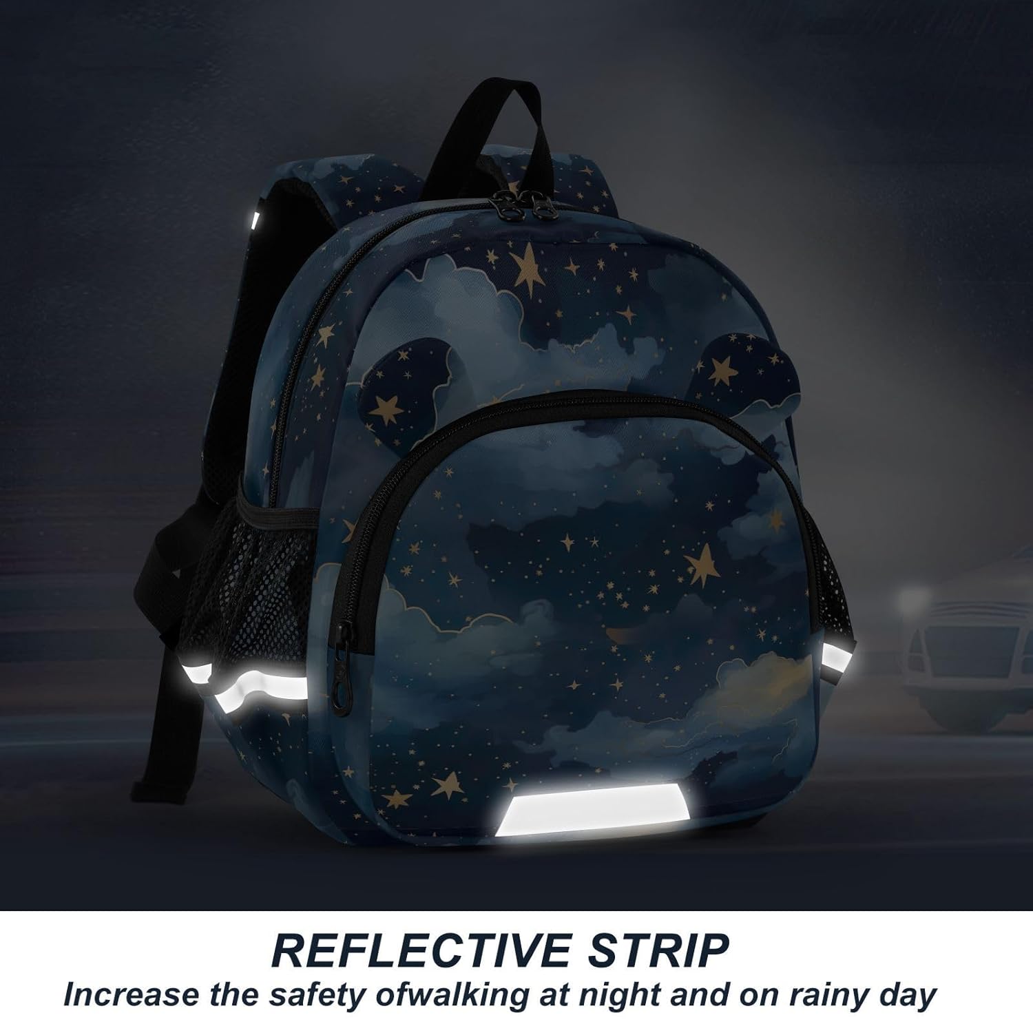 Night Star Clouds Toddler Harness Backpack for Boys Girls 3-6 Years Kids Backpack with Anti Lost Safety Leash Baby Protection Backpack for Walking Preschool Travel