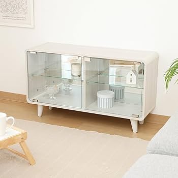 コレクションケース　横型　ホワイトウォッシュ Amazon.co.jp: 不二貿易 ガラスコレクションケース 収納棚