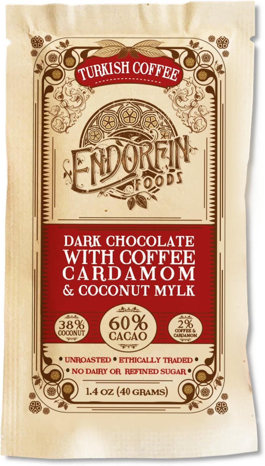Turkish Coffee - Dark Chocolate Bar w/ Coffee, Cardamom, & Coconut Mylk • Sweetened with Coconut Sugar (60% Cacao)