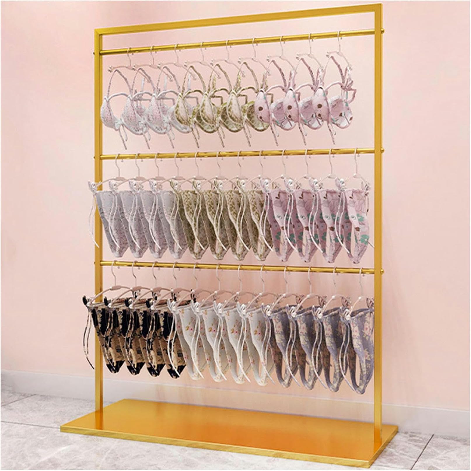 Estante de Almacenamiento de la Bufanda de Las Perchas de la lencería, Estante de la Ropa de la Boutique para la exhibición al por Menor del Traje de baño del Bikini de la Toalla Colgante Hijab