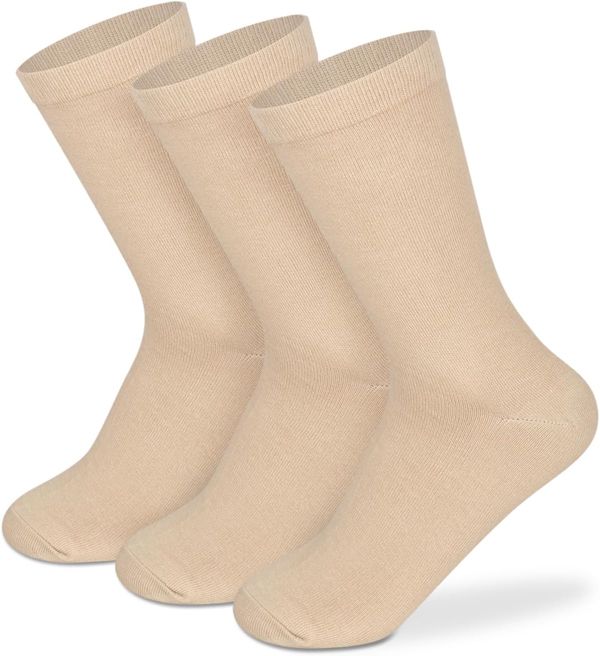 Supersox Womens Crew Socks for Formal Wear- Breathable, Anti-Odour Combed Cotton with Extra Durable Welt for All-Day Comfort