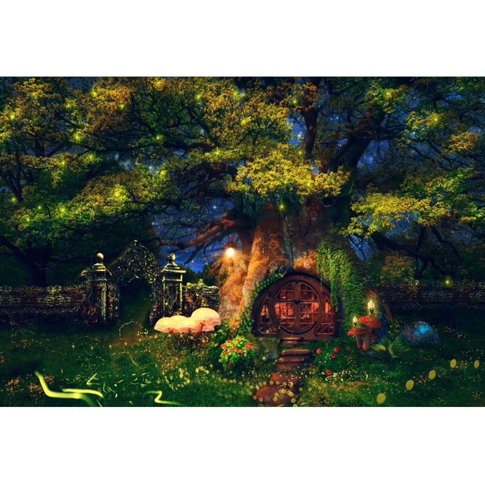 Enchanted Tale Background Fairy Tale Enchanted Forest Photography Backdrop Vinyl Enchanted Forest ...