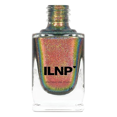 ILNP Nostalgia (H) Esmalte de uñas holográfico ultra cromado dorado, verde, rojo, bronce, cobre