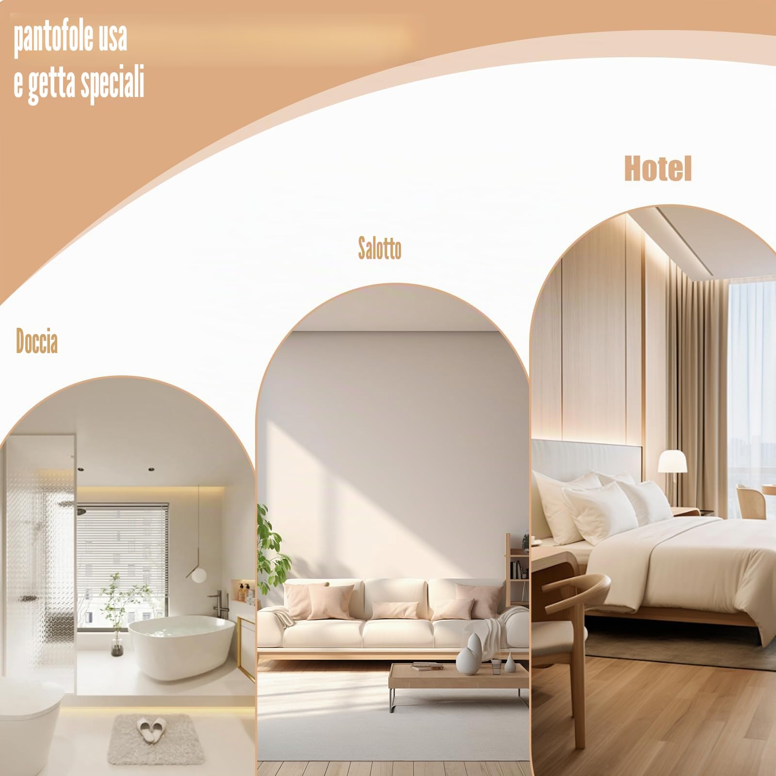 Pantofole da Hotel Bianche per Donna e Uomo 20 Paia, Pantofole Antiscivolo, Pantofole per Ospiti, Taglia Universale, Pantofole da Bagno Chiuse in Bianco per Hotel, Spa e Ospiti