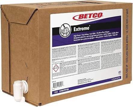 Betco Extreme Liquid Floor Stripper, Lemon Scent, 5 Gallon Container