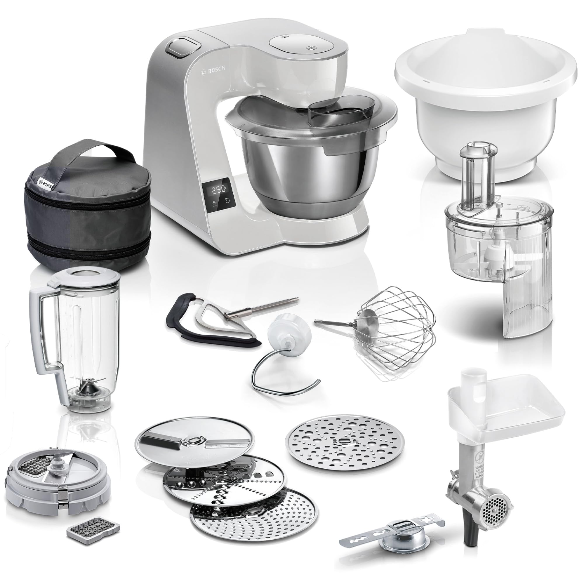Robot Da Cucina Bosch MUM59N26DE Serie 4 - 1000W Ciotola Acciaio 3,9L Planetario - Foto 1