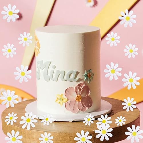 Miniatura 4 de 250 piezas de confeti de margaritas para mesa de confeti nupcial baby shower, decoración de fiesta